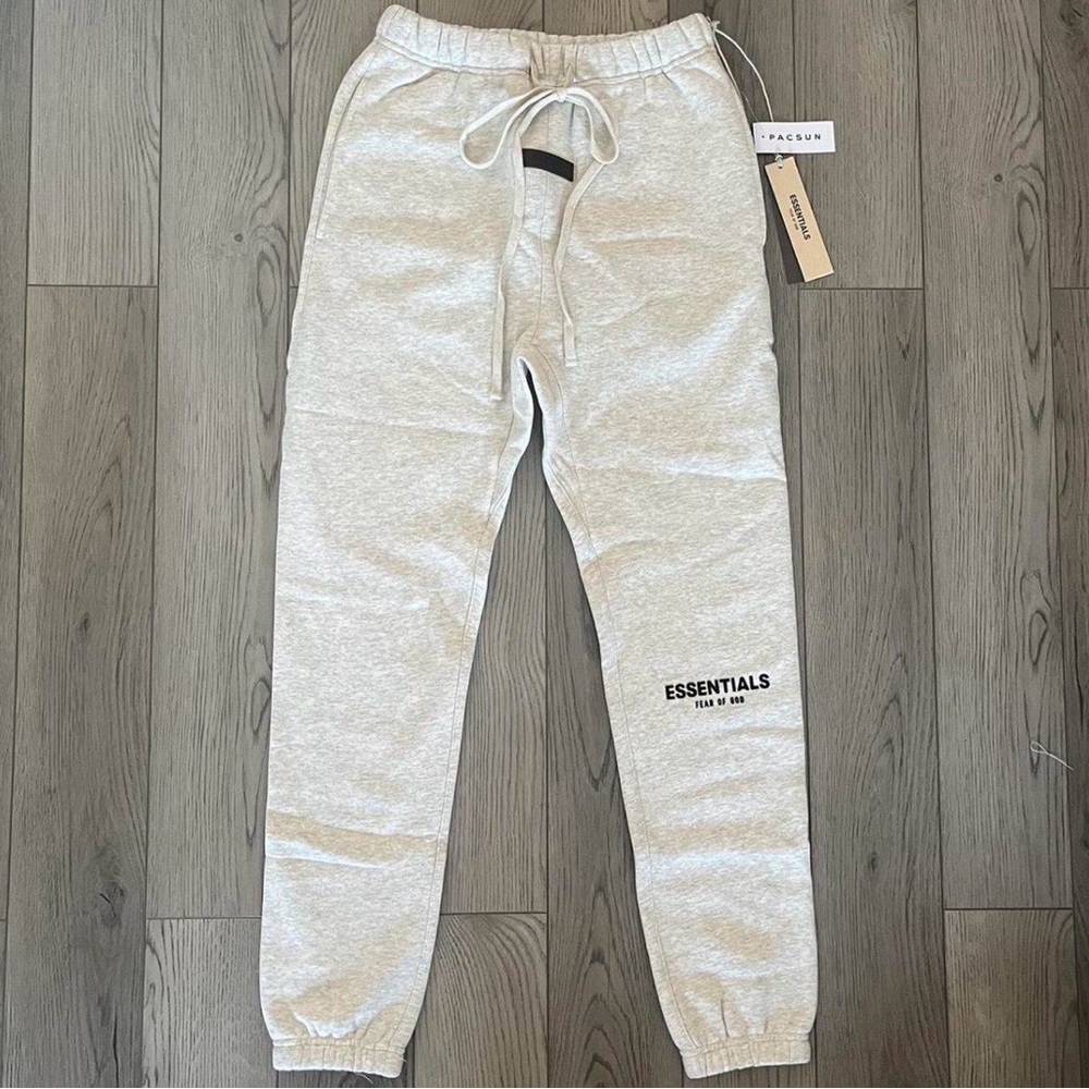 Brand New Authentic Men’s Light Oatmeal Essentials Fear of God sweatpants